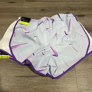 NWT, Nike, running shorts, girls size large.
